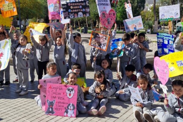 Párvulos CAV marchan por la tenencia responsable de animales